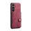 Cartera de piel con cierre magnético para Galaxy S24 (Rojo) 8