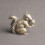 Messing egernstatue Vintage hjemmekontorindretning 15 cm 1