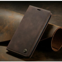 Leather case for iPhone 13 Pro Max dark brown