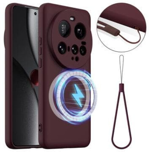 Xiaomi 15 Ultra liquid silicone case MagSafe red