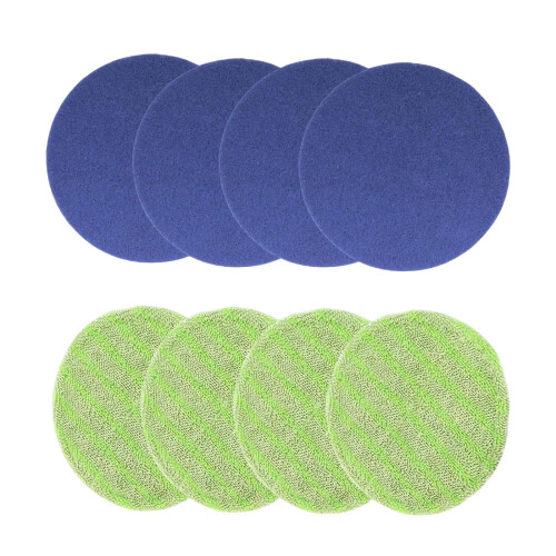 Round Mop Replacement Pads 6.5 Inch 8 Pack