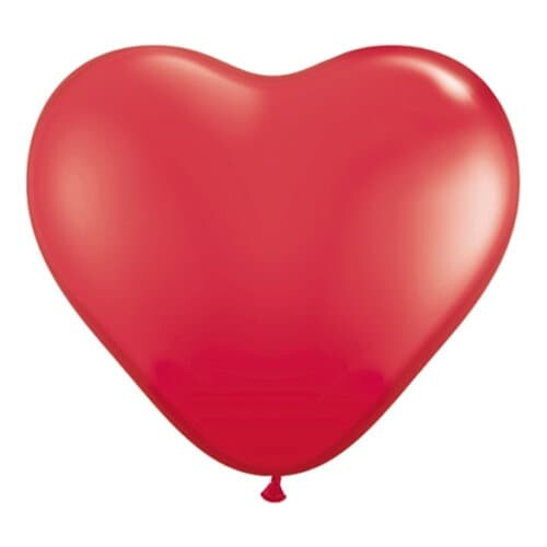 Heart Balloons Red 10-Pack