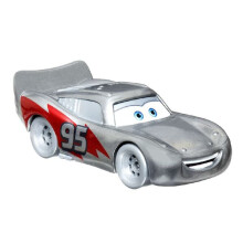 Disney Cars Toy McQueen Silver Metal 100th Anniversary
