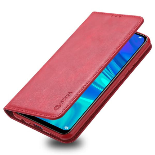 AZNS Wallet Case for Huawei P Smart 2019 Red