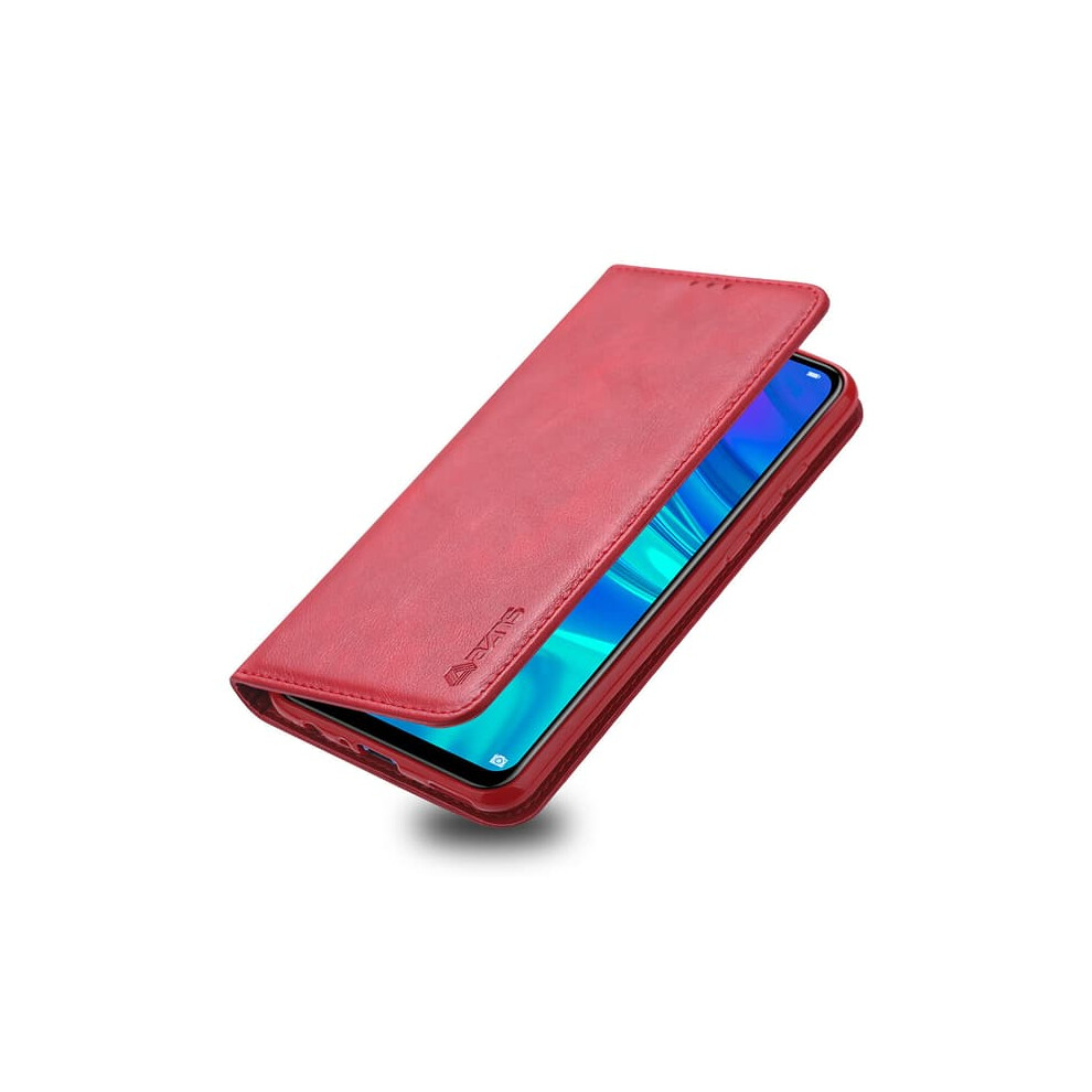 Azns Wallet Case For Huawei P Smart 2019 Red 940684261321