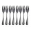 Ensemble de 8 fourchettes en acier inoxydable finition miroir 1