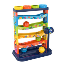 Ball Ramp Toy with 4 Mini Balls