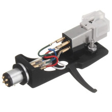 Gramophone stylus with tonearm head 4-pin connector