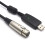 Kabel pro mikrofon USB-XLR (samice), černý, 78,74 palce 1