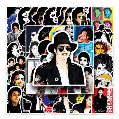 Michael Jackson King of Pop Sticker 50 Pack