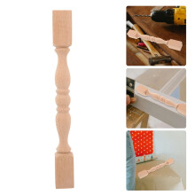Wood Stair Spindles Traditional Style 2 pcs 9.5x0.8x0.8 in