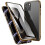 Compatível com iPhone 14 - Capa protetora magnética dupla face verde 8