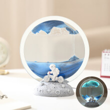 Lampe de chevet enfant, motif astronaute à vélo, 1 pièce