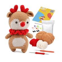 Kids Crochet Kit Wobbles Animal Craft Set for Beginners