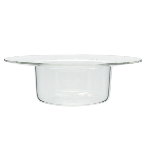 Glas dessertskål med hatform, 1 stk.