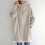 Dámská khaki mikina na zip s kapsami, plus size 1