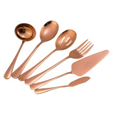 Flatware Set Silver Rose Gold 6-Piece