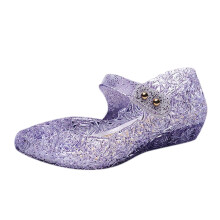 Sandalias de cuña de gelatina para niñas pequeñas, talla 5
