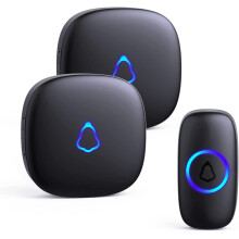 Wireless Doorbell with 2 Receivers 58 Chimes 1000Ft Range