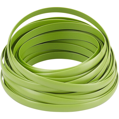Material de vime sintético verde em PE, 8 mm  10 m