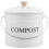 Kitchen Compost Bin Metal 0.8 Gallon with Lid and Handle 1