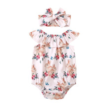 Completo da bambina composto da body con coniglietto e fiore, con fascia per capelli inclusa (2 pezzi)