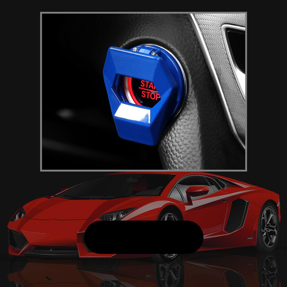 Car Engine Start Stop Button Cover Carbon Fiber 952399313226