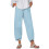 Women's Cotton Linen Pants Tan Stretch Plus Size 1