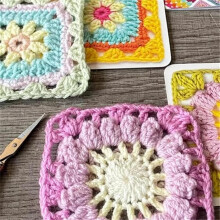 Granny Square Crochet Pattern Cards 50-Pack
