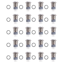 20X 12V 16mm Car LED Light Momentary Horn Button Metal Push Button