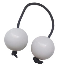 African shaker rattle white egg-shaped percussion