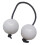 African shaker rattle white egg-shaped percussion 1
