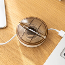 Enrouleur de câble rétractable portable, organisateur de câbles USB compact