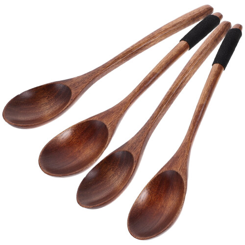 Set di 4 cucchiai da cucina in legno