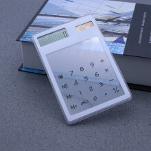 Calculator transparent cu afișaj cu 8 cifre, pachet de 1