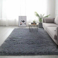 Pörröinen polyesteri lampaannahkamatto 47x32 tuumaa