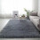 Fuskig polyester fårskinnsmatta 112x86 cm 1