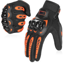 Motorcykelhandsker Åndbare Touchscreen Orange XL