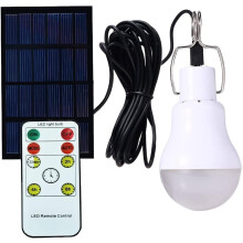 Solar LED Lamp with Remote Control 350LM Portable