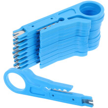FRCOLOR Mini-Abisolierzange, blau, ABS-Stahl, CAT6, 1 Stück