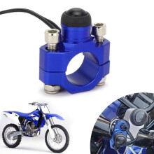 CNC-motoruitschakelknop met montageplaat (blauw)
