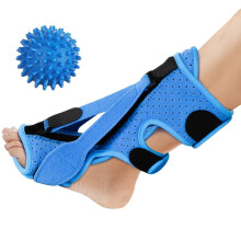 Plantar Fasciit Nattskena med Massageboll Blå