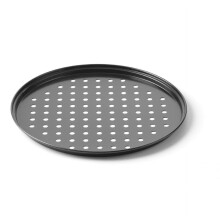 Plaque à pizza perforée Eliaeconx 14 pouces, blanche antiadhésive