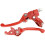 Red Brake Folding Clutch Lever with Perch for 7/8 Inch 1