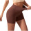 Damshorts med hög midja, enfärgade, 1 par 1