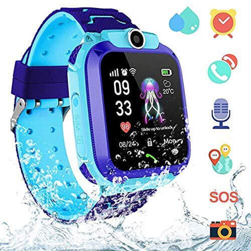 Kids Smartwatch with SOS Call, Camera, Waterproof, AGPS,
