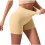 Damen-Radlerhose mit hohem Bund, einfarbig, elastisch 1