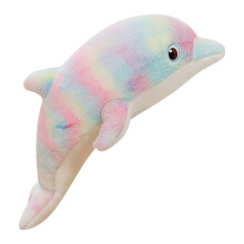 Peluche a forma di delfino, morbido e di grandi dimensioni (50 cm).