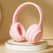 Ankereame Bluetooth 5.3 hoofdtelefoon HIFI opvouwbaar 16H roze