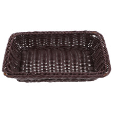 Panier de rangement tressé noir Homoyoyo 12,5 x 8,5 x 6 pouces